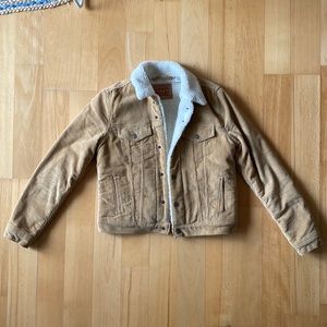 Levi’s Small corduroy shearling lined jacket